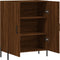 vidaXL - Dressoir - 69,5x34x90 - cm - bewerkt - hout - bruin - eikenkleur