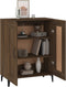 vidaXL - Dressoir - 69,5x34x90 - cm - bewerkt - hout - bruin - eikenkleur