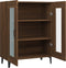 vidaXL - Dressoir - 69,5x34x90 - cm - bewerkt - hout - bruin - eikenkleur