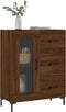 vidaXL - Dressoir - 69,5x34x90 - cm - bewerkt - hout - bruin - eikenkleur