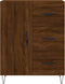 vidaXL - Dressoir - 69,5x34x90 - cm - bewerkt - hout - bruin - eikenkleur