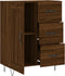 vidaXL - Dressoir - 69,5x34x90 - cm - bewerkt - hout - bruin - eikenkleur