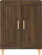 vidaXL - Dressoir - 69,5x34x90 - cm - bewerkt - hout - bruin - eikenkleur