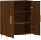 vidaXL - Dressoir - 69,5x34x90 - cm - bewerkt - hout - bruin - eikenkleur