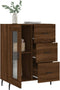 vidaXL - Dressoir - 69,5x34x90 - cm - bewerkt - hout - bruin - eikenkleur