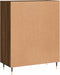 vidaXL - Dressoir - 69,5x34x90 - cm - bewerkt - hout - bruin - eikenkleur