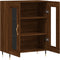 vidaXL - Dressoir - 69,5x34x90 - cm - bewerkt - hout - bruin - eikenkleur