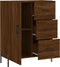 vidaXL - Dressoir - 69,5x34x90 - cm - bewerkt - hout - bruin - eikenkleur