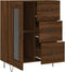 vidaXL - Dressoir - 69,5x34x90 - cm - bewerkt - hout - bruin - eikenkleur