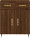 vidaXL - Dressoir - 69,5x34x90 - cm - bewerkt - hout - bruin - eikenkleur