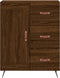 vidaXL - Dressoir - 69,5x34x90 - cm - bewerkt - hout - bruin - eikenkleur