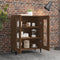 vidaXL - Dressoir - 69,5x34x90 - cm - bewerkt - hout - bruin - eikenkleur