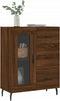 vidaXL - Dressoir - 69,5x34x90 - cm - bewerkt - hout - bruin - eikenkleur