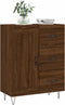 vidaXL - Dressoir - 69,5x34x90 - cm - bewerkt - hout - bruin - eikenkleur