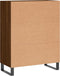 vidaXL - Dressoir - 69,5x34x90 - cm - bewerkt - hout - bruin - eikenkleur