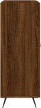 vidaXL - Dressoir - 69,5x34x90 - cm - bewerkt - hout - bruin - eikenkleur