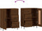 vidaXL - Dressoir - 69,5x34x90 - cm - bewerkt - hout - bruin - eikenkleur