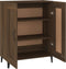 vidaXL - Dressoir - 69,5x34x90 - cm - bewerkt - hout - bruin - eikenkleur