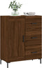 vidaXL - Dressoir - 69,5x34x90 - cm - bewerkt - hout - bruin - eikenkleur