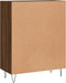 vidaXL - Dressoir - 69,5x34x90 - cm - bewerkt - hout - bruin - eikenkleur