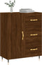vidaXL - Dressoir - 69,5x34x90 - cm - bewerkt - hout - bruin - eikenkleur