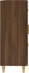 vidaXL - Dressoir - 69,5x34x90 - cm - bewerkt - hout - bruin - eikenkleur