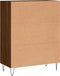 vidaXL - Dressoir - 69,5x34x90 - cm - bewerkt - hout - bruin - eikenkleur