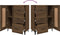 vidaXL - Dressoir - 69,5x34x90 - cm - bewerkt - hout - bruin - eikenkleur