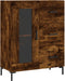 vidaXL - Dressoir - 69,5x34x90 - cm - bewerkt - hout - gerookt - eikenkleurig