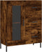 vidaXL - Dressoir - 69,5x34x90 - cm - bewerkt - hout - gerookt - eikenkleurig