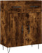 vidaXL - Dressoir - 69,5x34x90 - cm - bewerkt - hout - gerookt - eikenkleurig