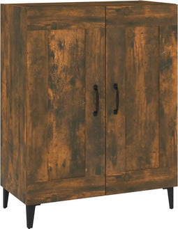 vidaXL - Dressoir - 69,5x34x90 - cm - bewerkt - hout - gerookt - eikenkleurig