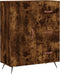 vidaXL - Dressoir - 69,5x34x90 - cm - bewerkt - hout - gerookt - eikenkleurig