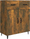 vidaXL - Dressoir - 69,5x34x90 - cm - bewerkt - hout - gerookt - eikenkleurig