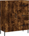 vidaXL - Dressoir - 69,5x34x90 - cm - bewerkt - hout - gerookt - eikenkleurig