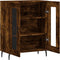 vidaXL - Dressoir - 69,5x34x90 - cm - bewerkt - hout - gerookt - eikenkleurig