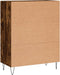 vidaXL - Dressoir - 69,5x34x90 - cm - bewerkt - hout - gerookt - eikenkleurig