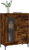 vidaXL - Dressoir - 69,5x34x90 - cm - bewerkt - hout - gerookt - eikenkleurig