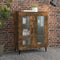 vidaXL - Dressoir - 69,5x34x90 - cm - bewerkt - hout - gerookt - eikenkleurig