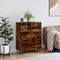 vidaXL - Dressoir - 69,5x34x90 - cm - bewerkt - hout - gerookt - eikenkleurig