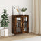 vidaXL - Dressoir - 69,5x34x90 - cm - bewerkt - hout - gerookt - eikenkleurig