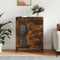 vidaXL - Dressoir - 69,5x34x90 - cm - bewerkt - hout - gerookt - eikenkleurig