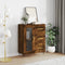 vidaXL - Dressoir - 69,5x34x90 - cm - bewerkt - hout - gerookt - eikenkleurig