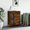 vidaXL - Dressoir - 69,5x34x90 - cm - bewerkt - hout - gerookt - eikenkleurig
