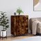 vidaXL - Dressoir - 69,5x34x90 - cm - bewerkt - hout - gerookt - eikenkleurig