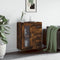 vidaXL - Dressoir - 69,5x34x90 - cm - bewerkt - hout - gerookt - eikenkleurig