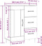 vidaXL - Dressoir - 69,5x34x90 - cm - bewerkt - hout - gerookt - eikenkleurig