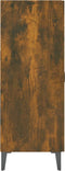 vidaXL - Dressoir - 69,5x34x90 - cm - bewerkt - hout - gerookt - eikenkleurig