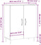 vidaXL - Dressoir - 69,5x34x90 - cm - bewerkt - hout - gerookt - eikenkleurig