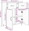vidaXL - Dressoir - 69,5x34x90 - cm - bewerkt - hout - gerookt - eikenkleurig